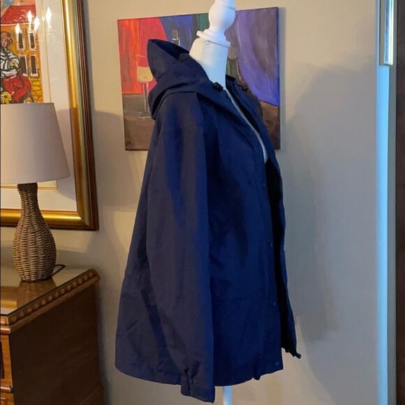 Cabela’s for Women Navy Hooded Rain Jacket M - Picture 2 of 8